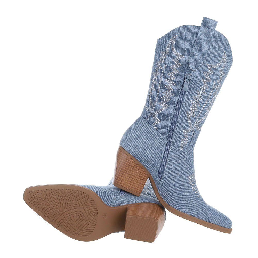 Ital-Design Damen Cowboyboots Western Westernstiefel (84463259) günstig online kaufen