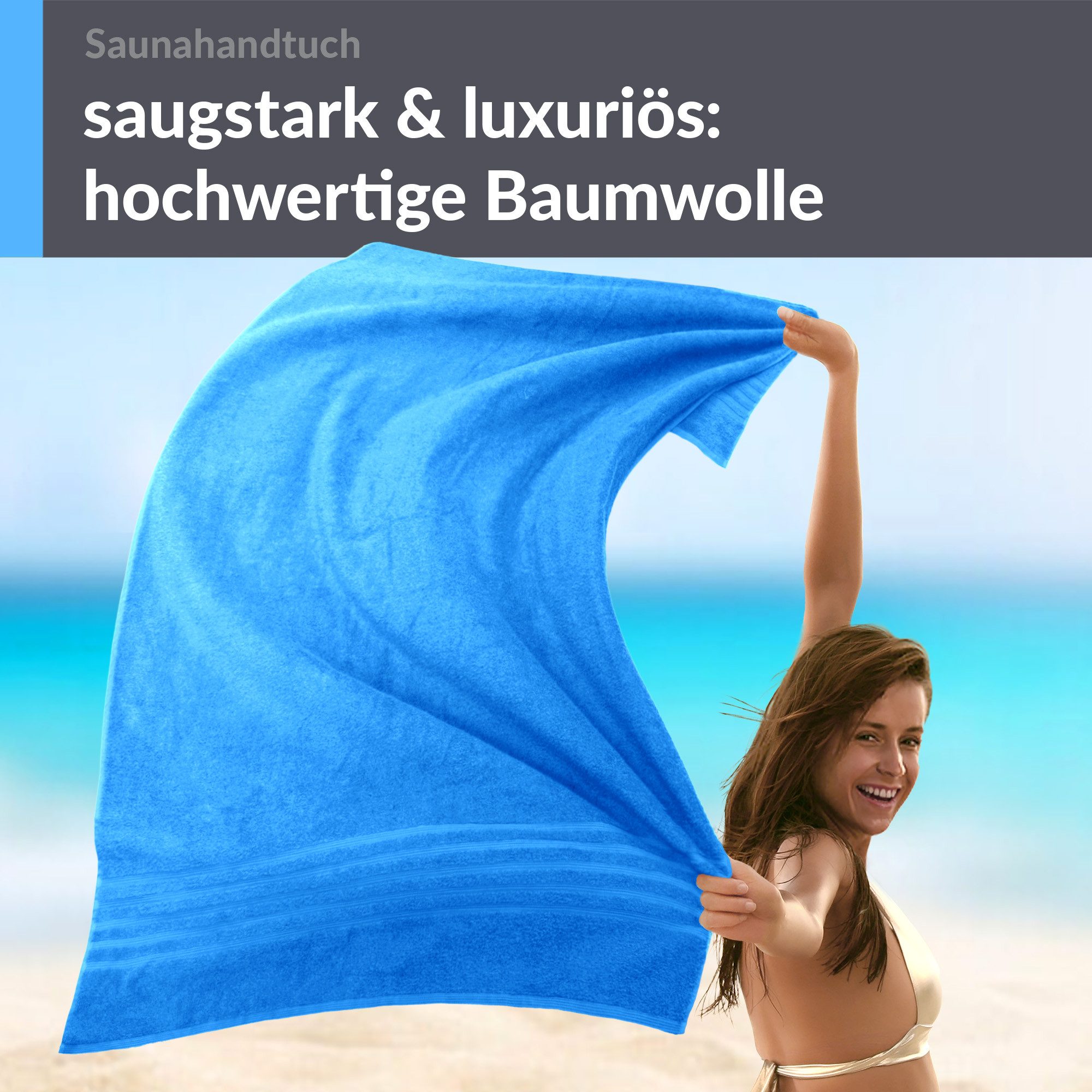 Lashuma Saunatuch Handtuch London, Frottee (1-St), günstig online kaufen
