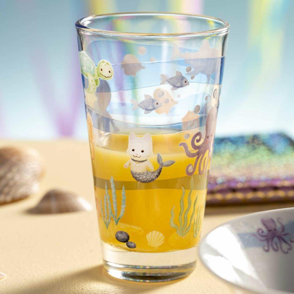 LEONARDO Becher Bambini Avventura Meer, 300 ml, Kalk-Natron-Glas