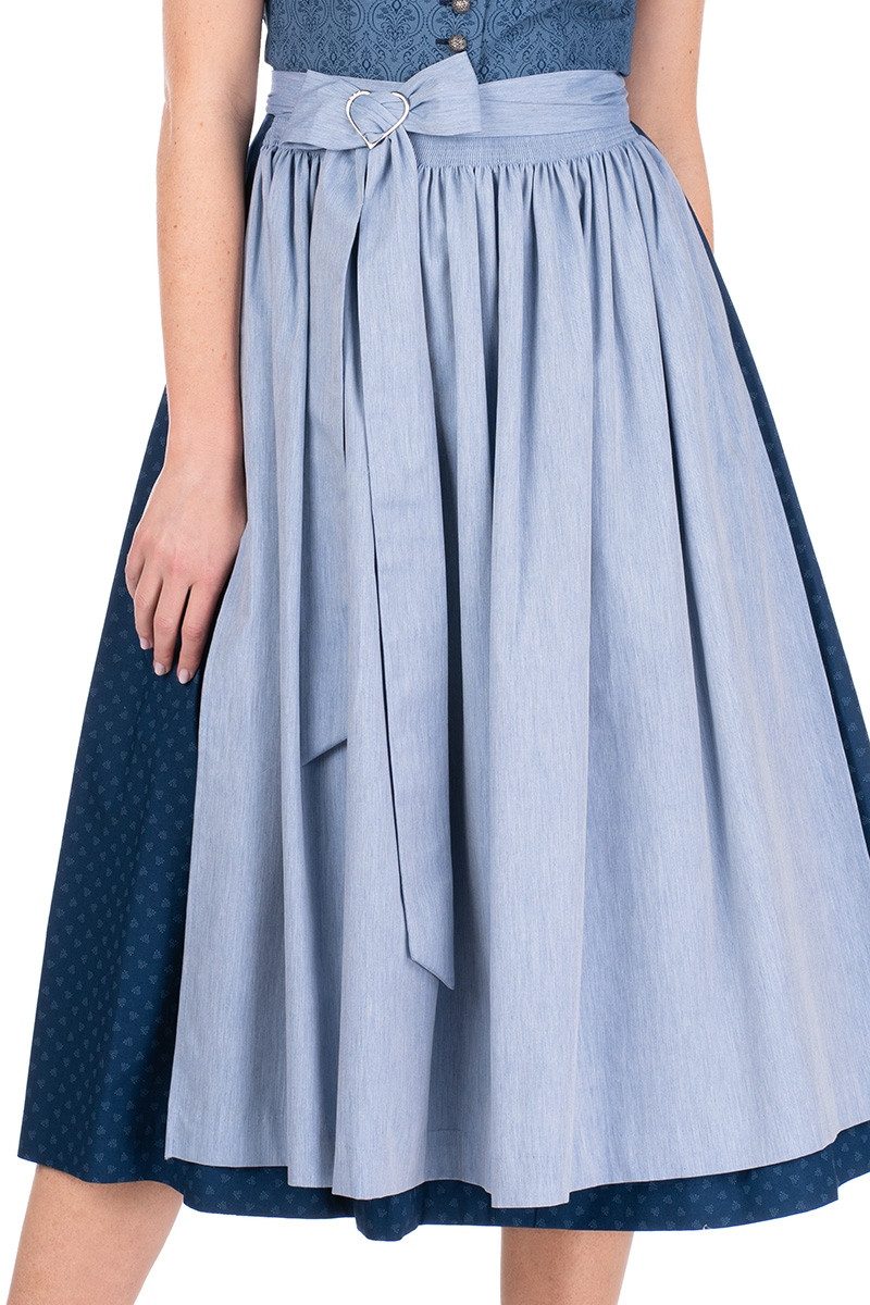 Hammerschmid Dirndl Dirndl lang 2tlg. - KOFLERSEE - blau gemustert – Bild 3 von 5