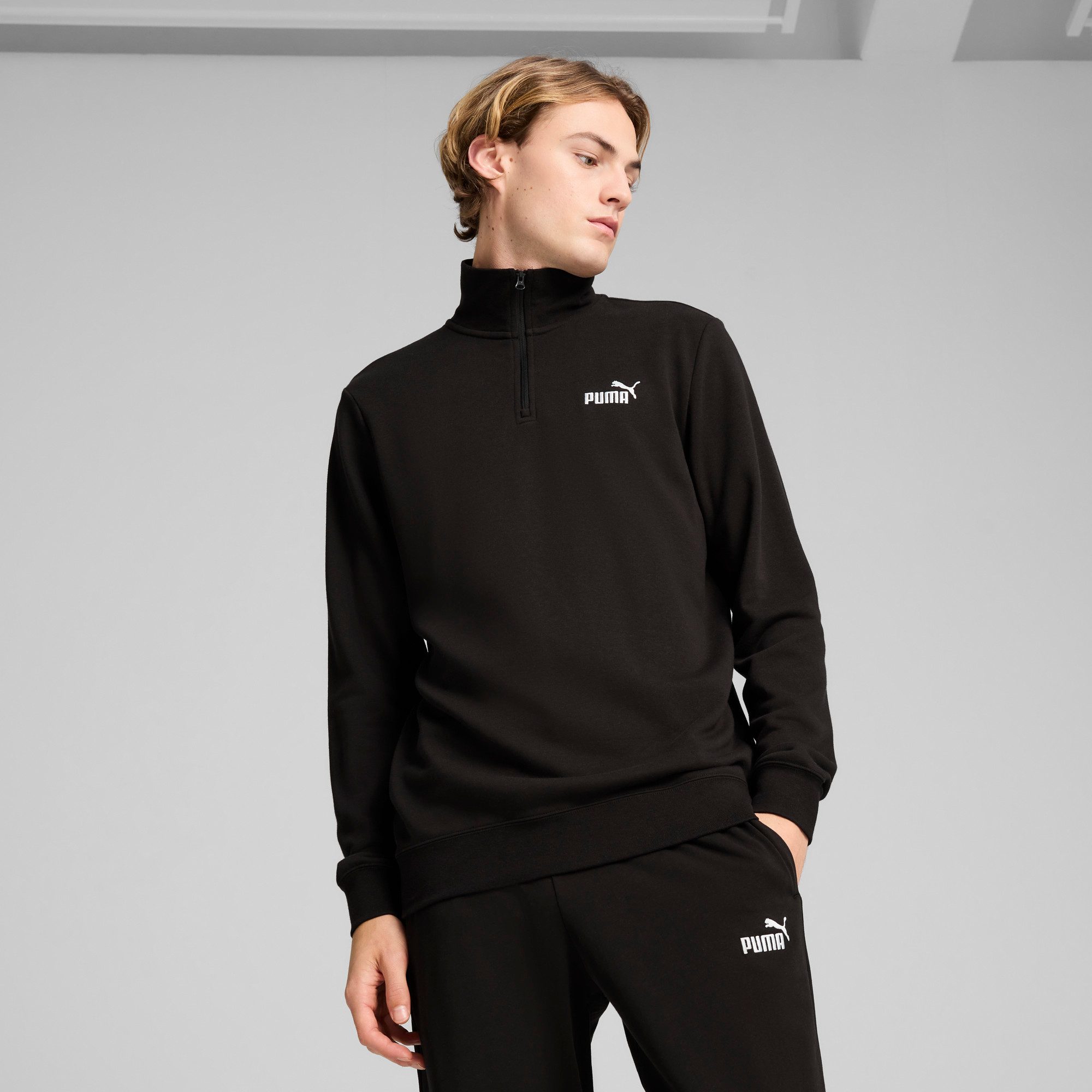 PUMA Langarmshirt ESS NO. 1 LOGO HALF-ZIP TR günstig online kaufen
