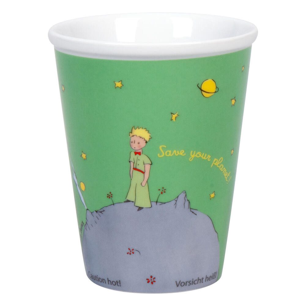 Könitz Coffee-to-go-Becher Little Prince - Save your planet, 380 ml, Porzellan