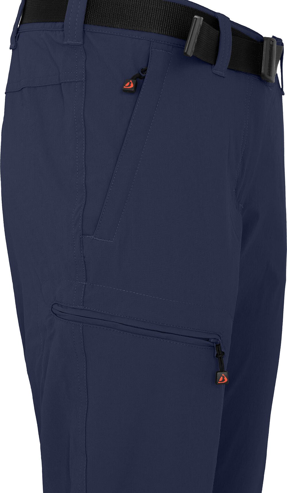Bergson Outdoorhose MENA (slim) Damen Wanderhose, vielseitig, pflegeleicht, Normalgrößen, peacoat blau