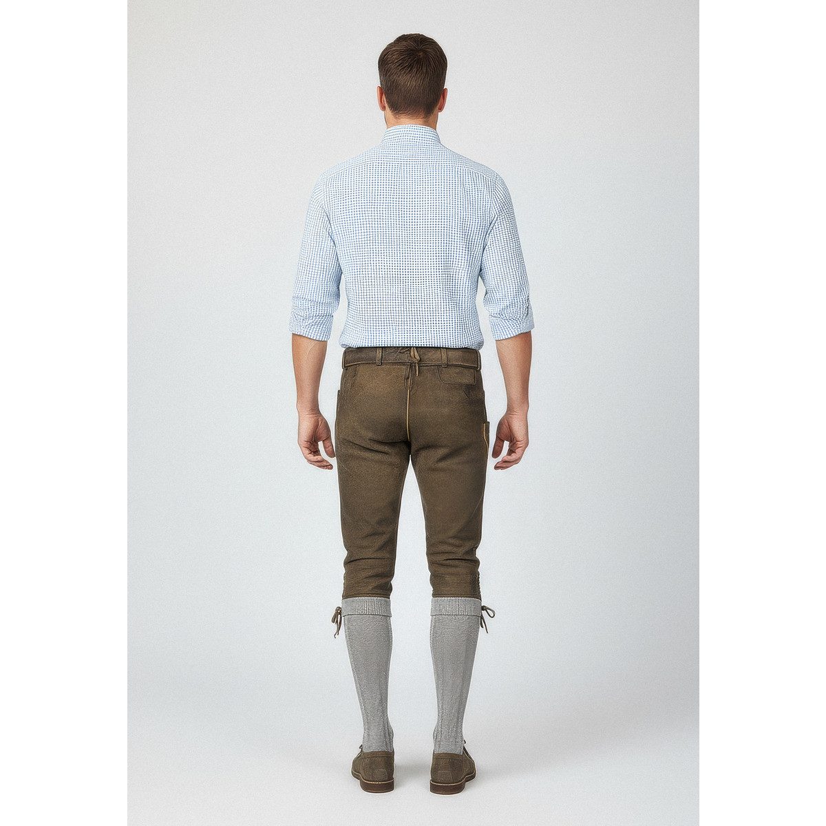 Maddox Trachtenlederhose Leifers Herren (1-tlg) Trachtenlederhose, Trachtenhose, Bayerische Lederhose, Oktoberfest