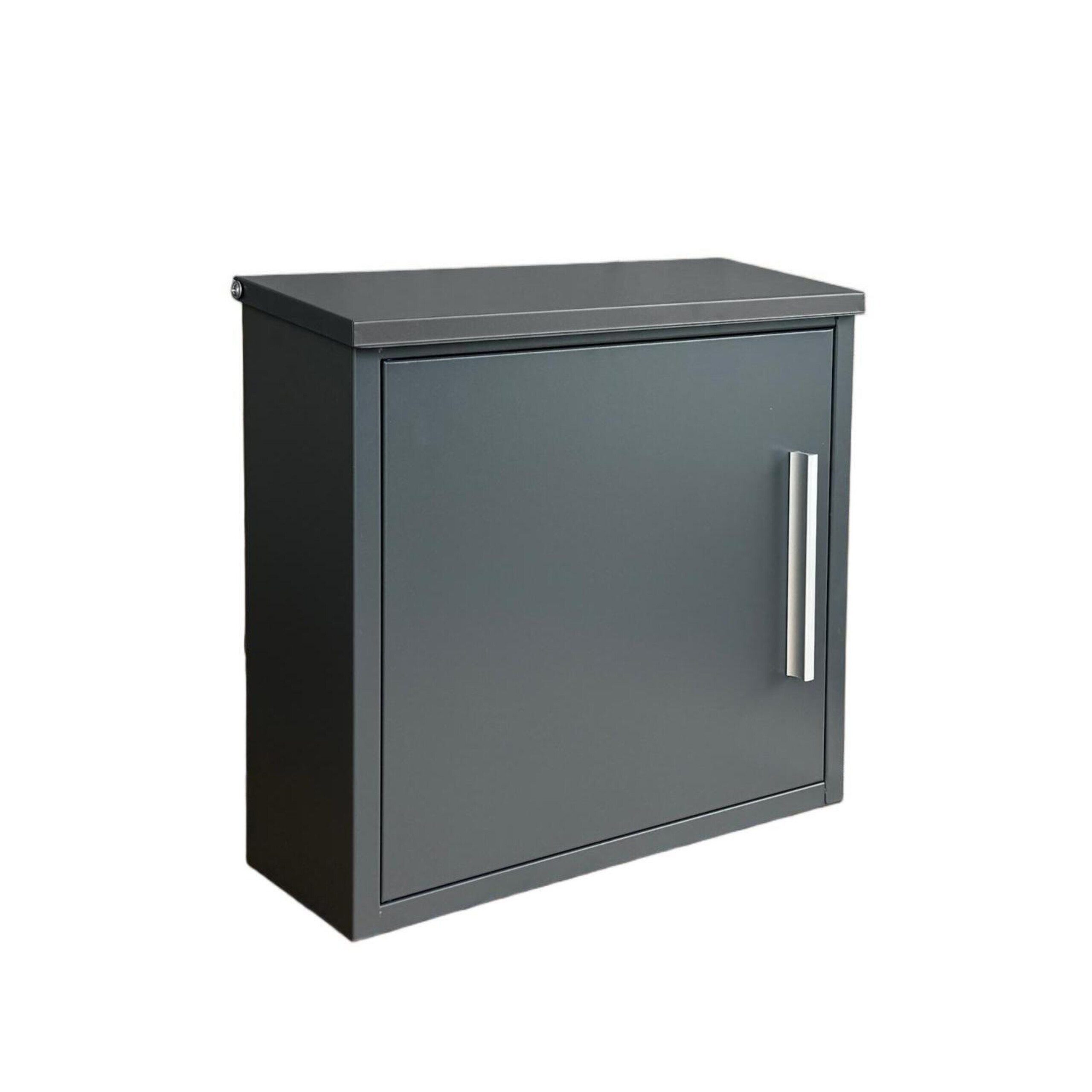 relaxdays Wandbriefkasten Metall Briefkasten (6-St), Anthrazit