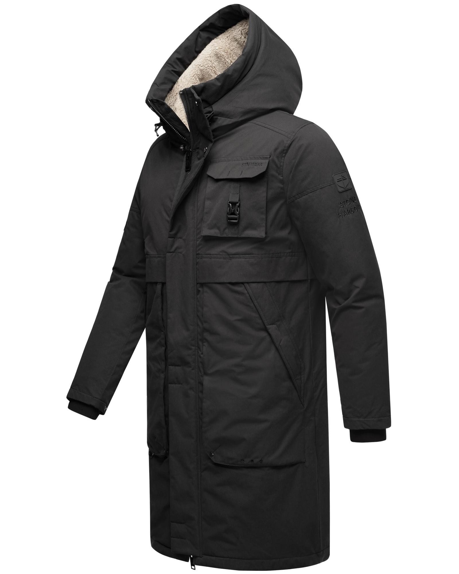 Stone Harbour Wintermantel Cyriaan XX Langer Herren Winterparka mit großen Eingrifftaschen