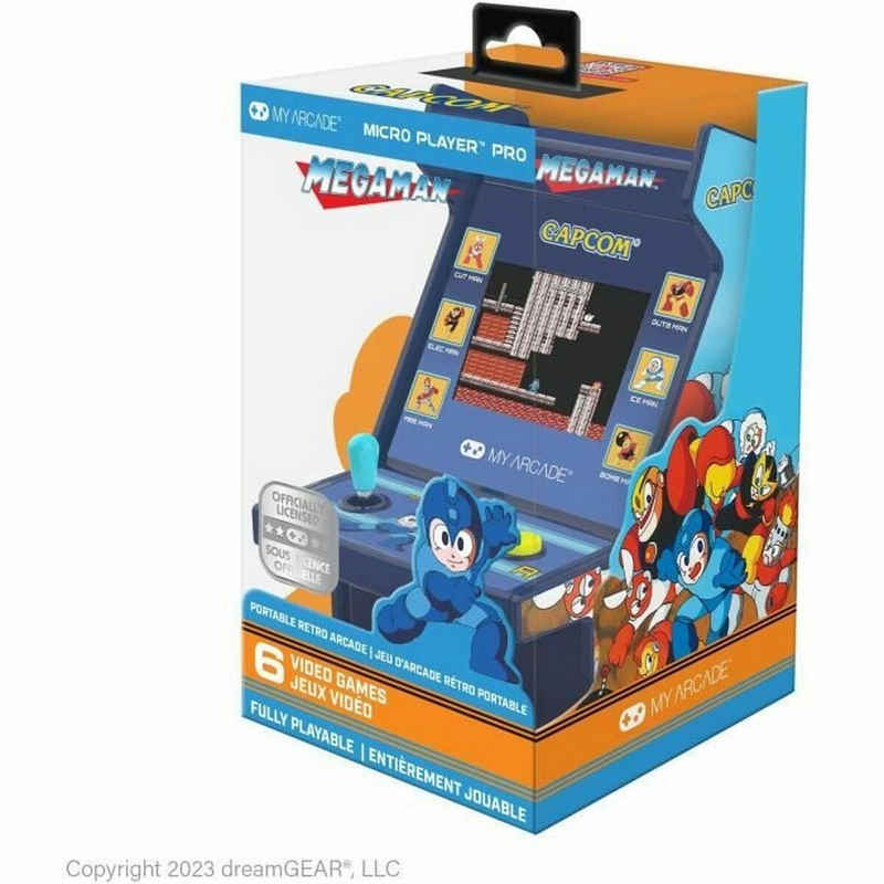 MYARCADE Konsole Tragbare Spielekonsole My Arcade Micro Player PRO - Megaman Retro Game