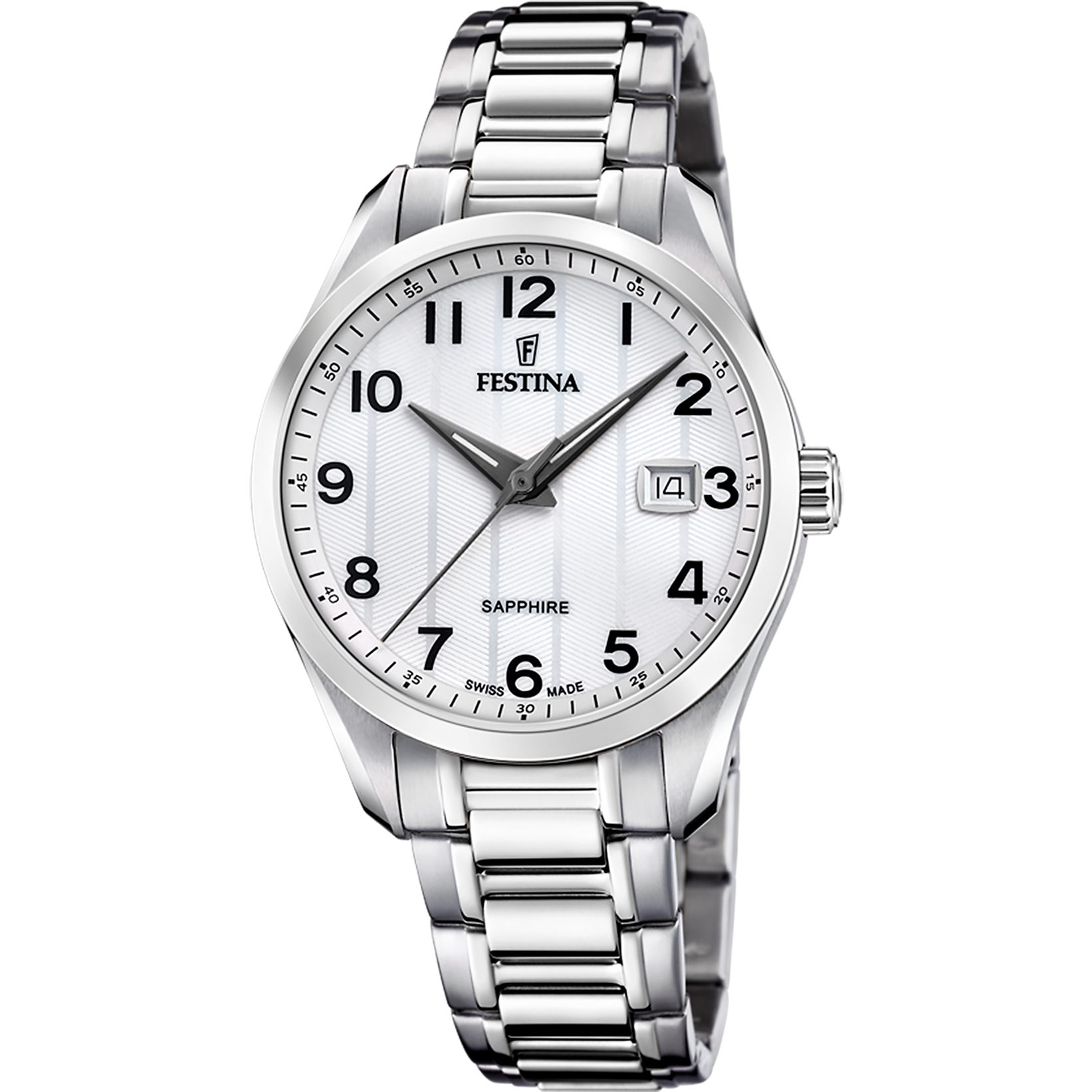 Festina Schweizer Uhr Uhr F20026/1 Festina (1-tlg) Armband, Edelstahl Swiss Herren