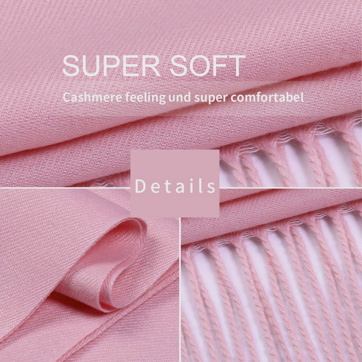 Moschen-Bayern Pashmina Pashmina Stola Damen Kaschmir Schultertuch Abendkleid festlich Schal
