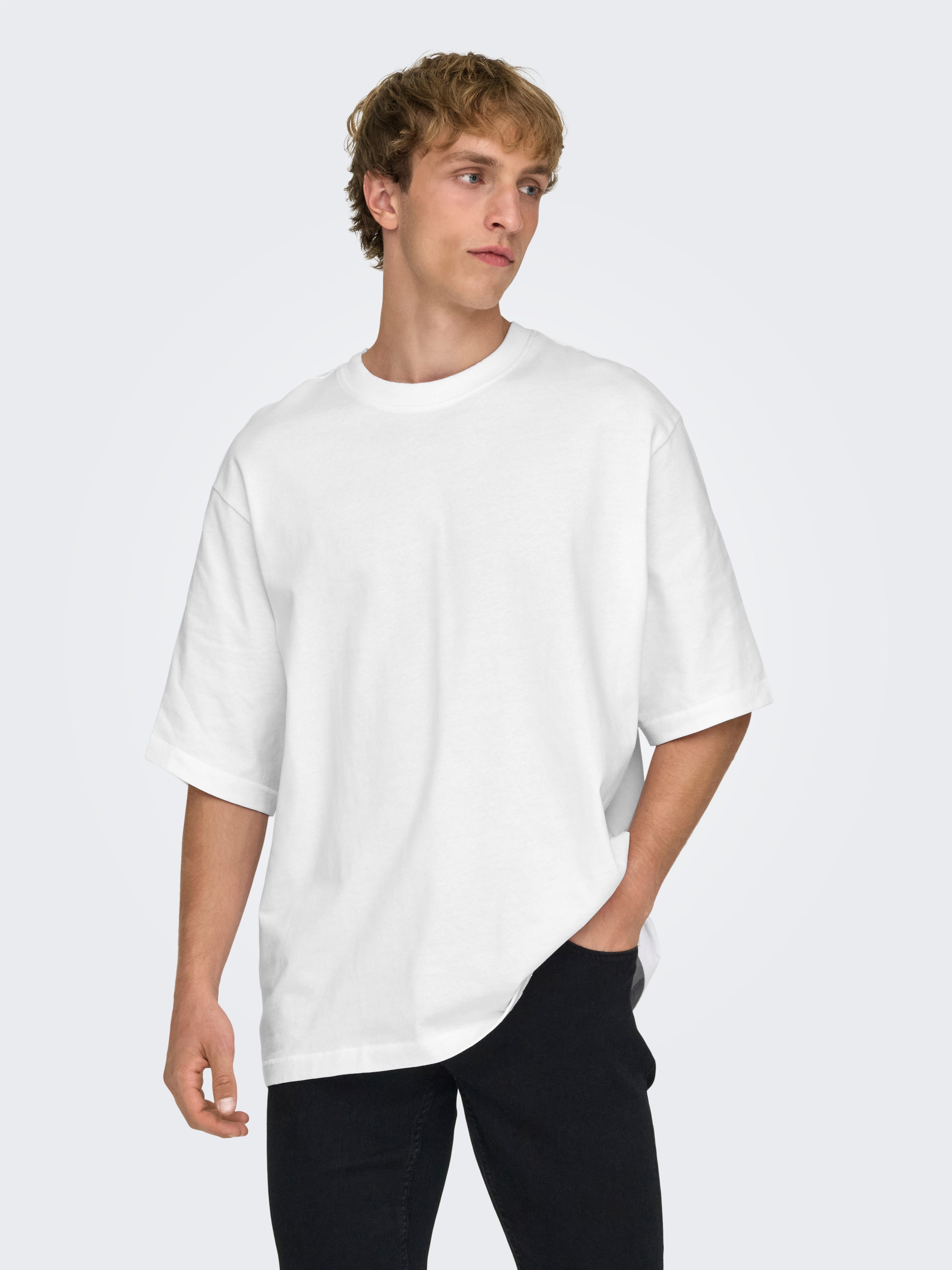 ONLY & SONS Rundhalsshirt ONSMILLENIUM OVZ SS TEE NOOS