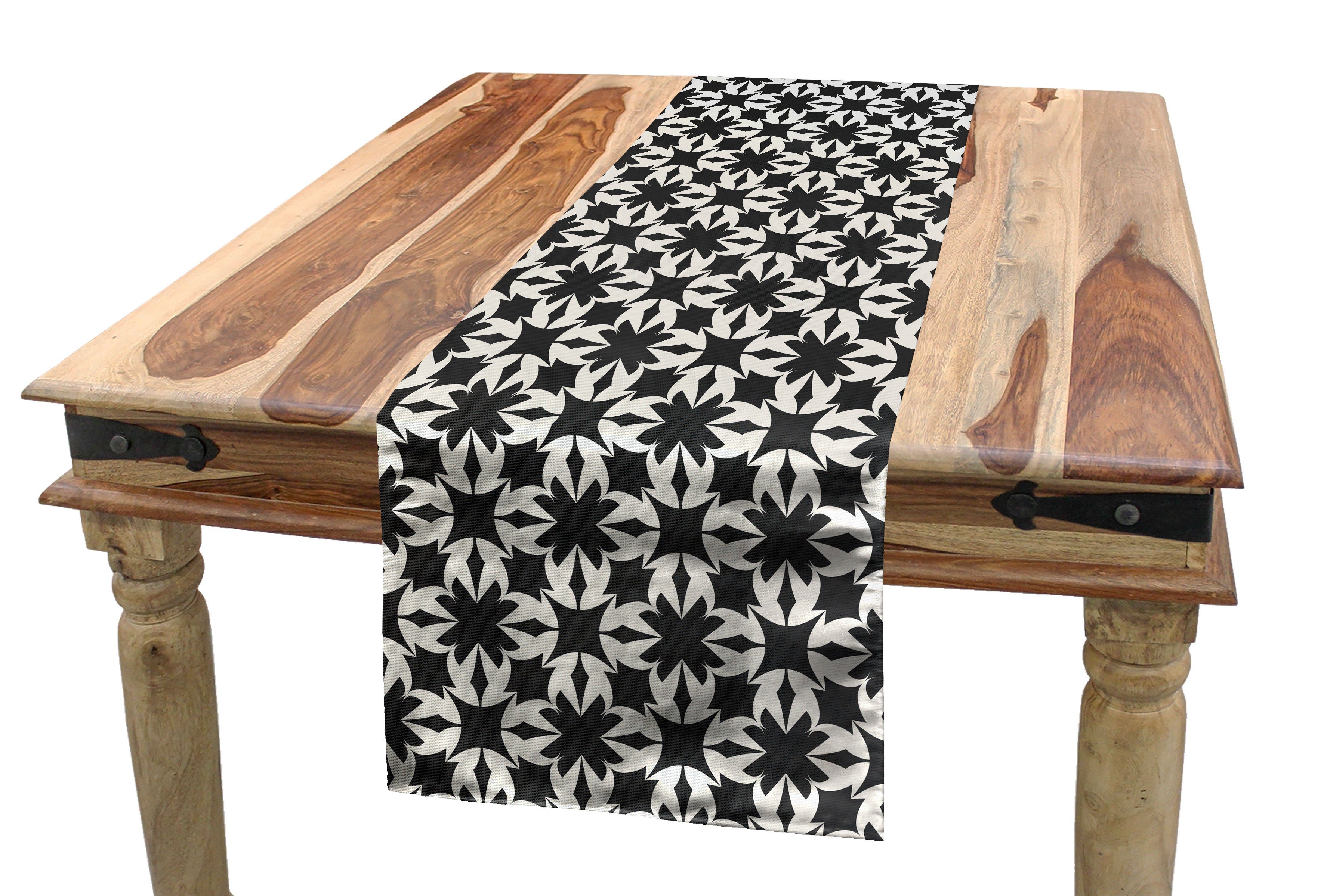 Modern Tischläufer, Küche Fliese Dekorativer Abakuhaus Motiv Muster Rechteckiger Esszimmer Tischläufer Königliche