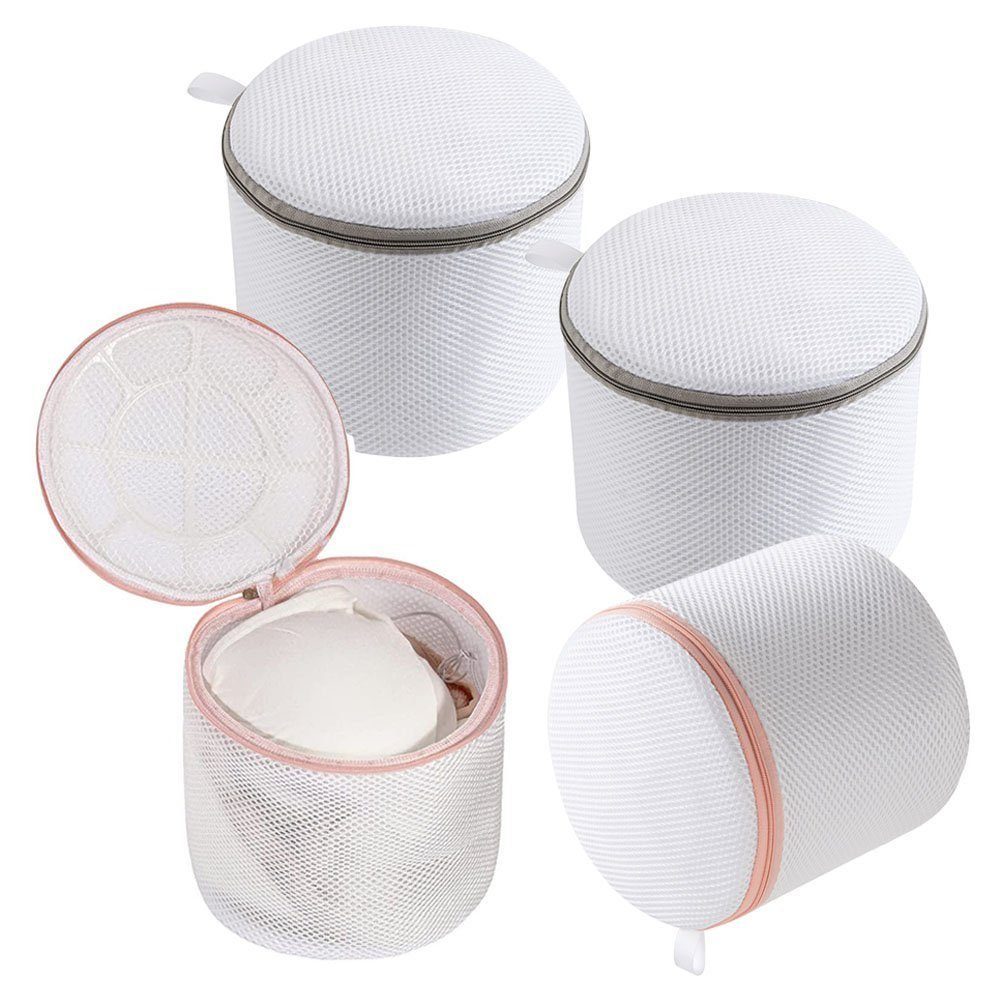 4er-Set,(4-St) Reißverschluss Wäschebeutel Netzstoff, aus Wäschenetz Socken für BHS, LENBEST mit