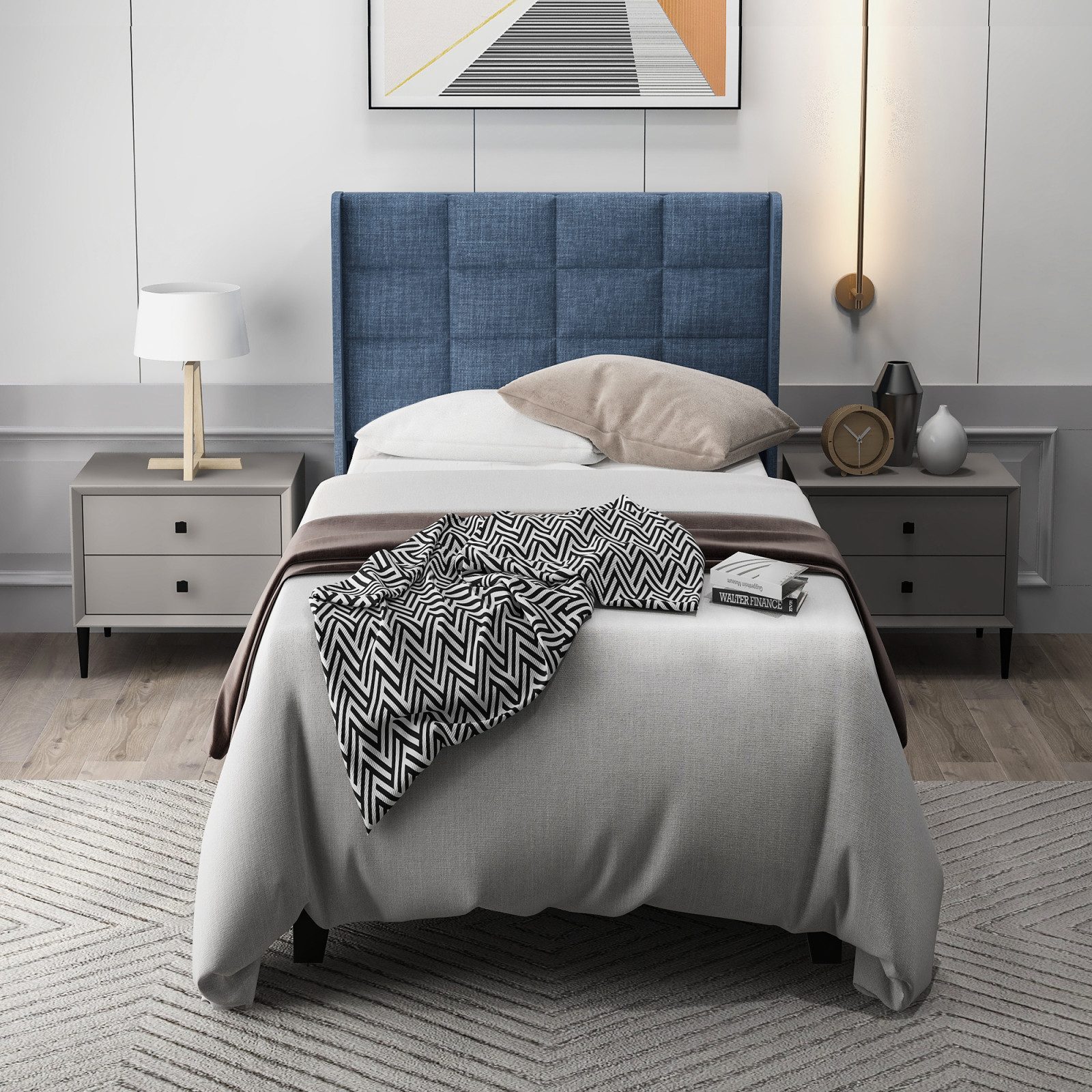 STILVORA Polsterbett 90x200 Jugendbett mit Lattenrost,Bettgestell günstig online kaufen