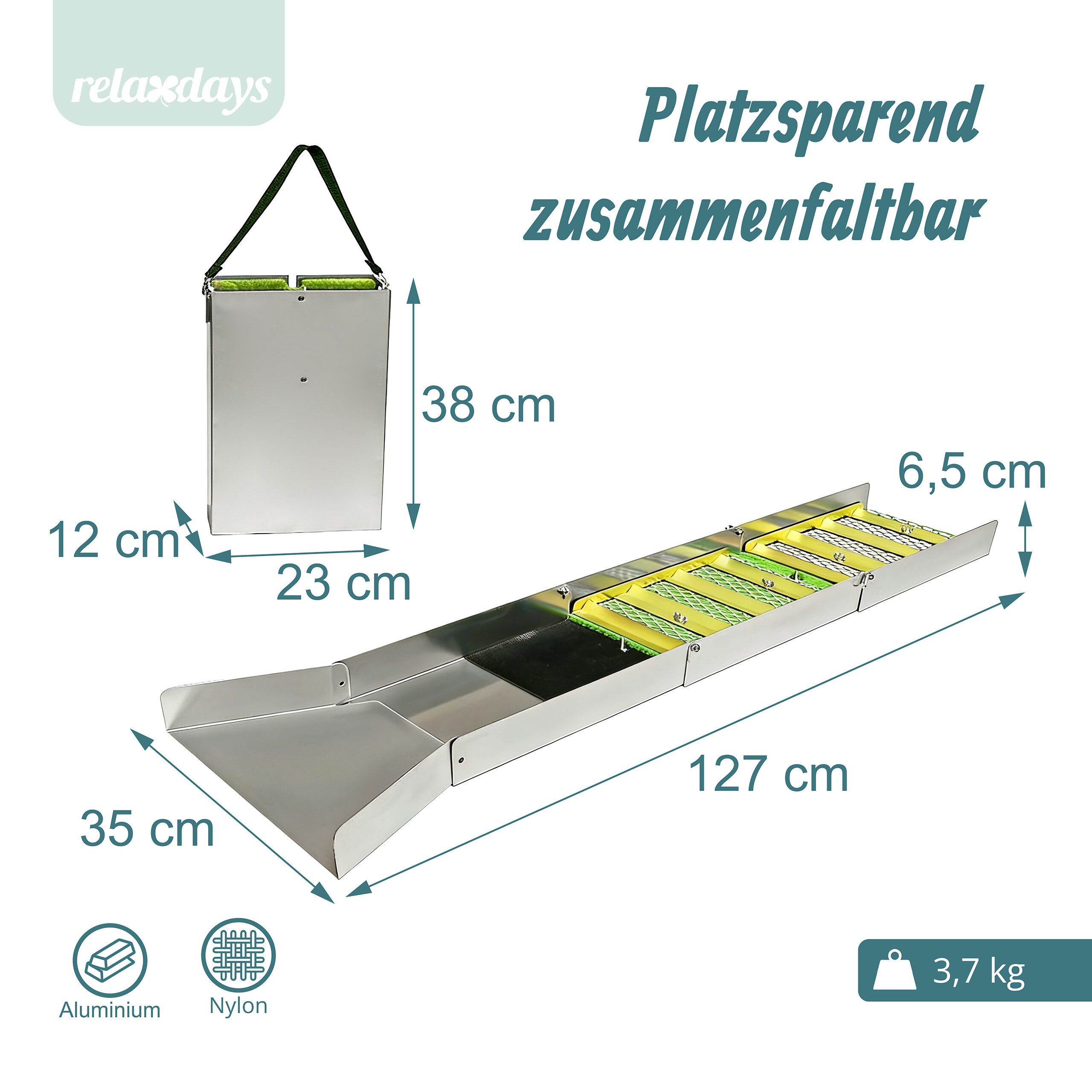 relaxdays Waschbecken Faltbare Goldwaschrinne (1-St) – Bild 4 von 5