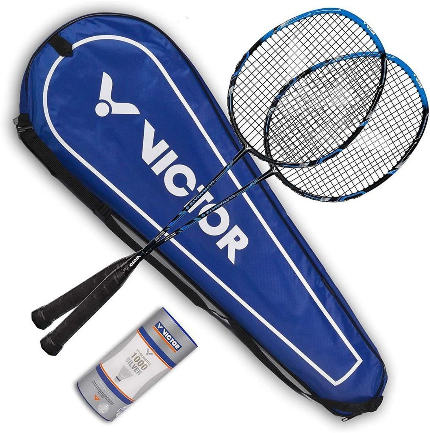 Badmintonschläger Set Ultramate 6 blau