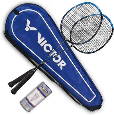 VICTOR Badmintonschläger Set Ultramate 6 blau