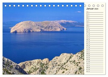 CALVENDO Wandkalender Kroatien (Tischkalender 2024 DIN A5 quer), CALVENDO Monatskalender