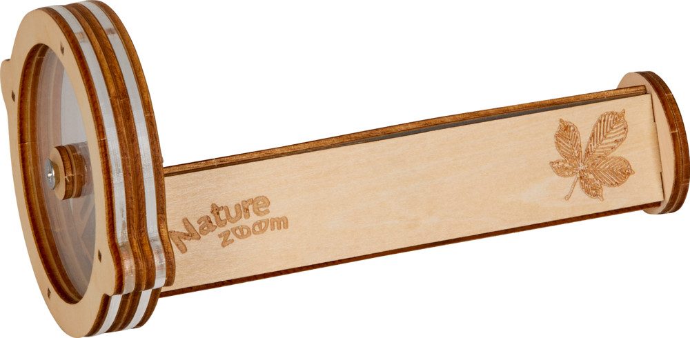 COPPENRATH DIE SPIEGELBURG Modellbausatz Bausatz Kaleidoskop - Nature Zoom aus Holz, Bastelsatz, (Set, 17-tlg., 1), Holz und Kunststoff