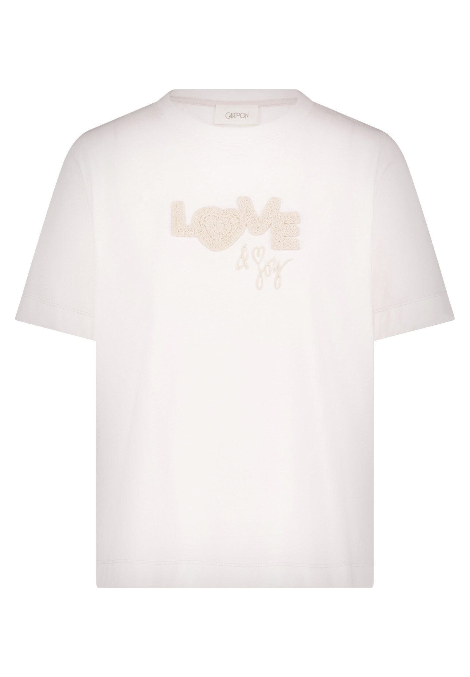 Cartoon Kurzarmshirt Damen mit Rundhalsausschnitt (1-tlg)