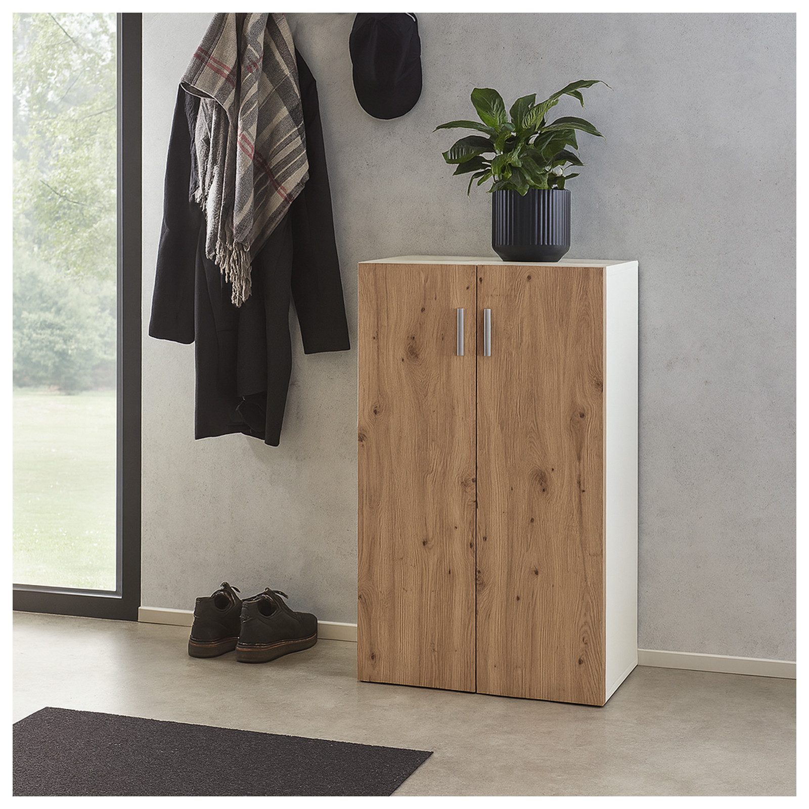 HTI-Line Kommode Kommode Nina mit 3 Regalfächern (Stück, 1x Kommode Nina), Anrichte Sideboard Schrank