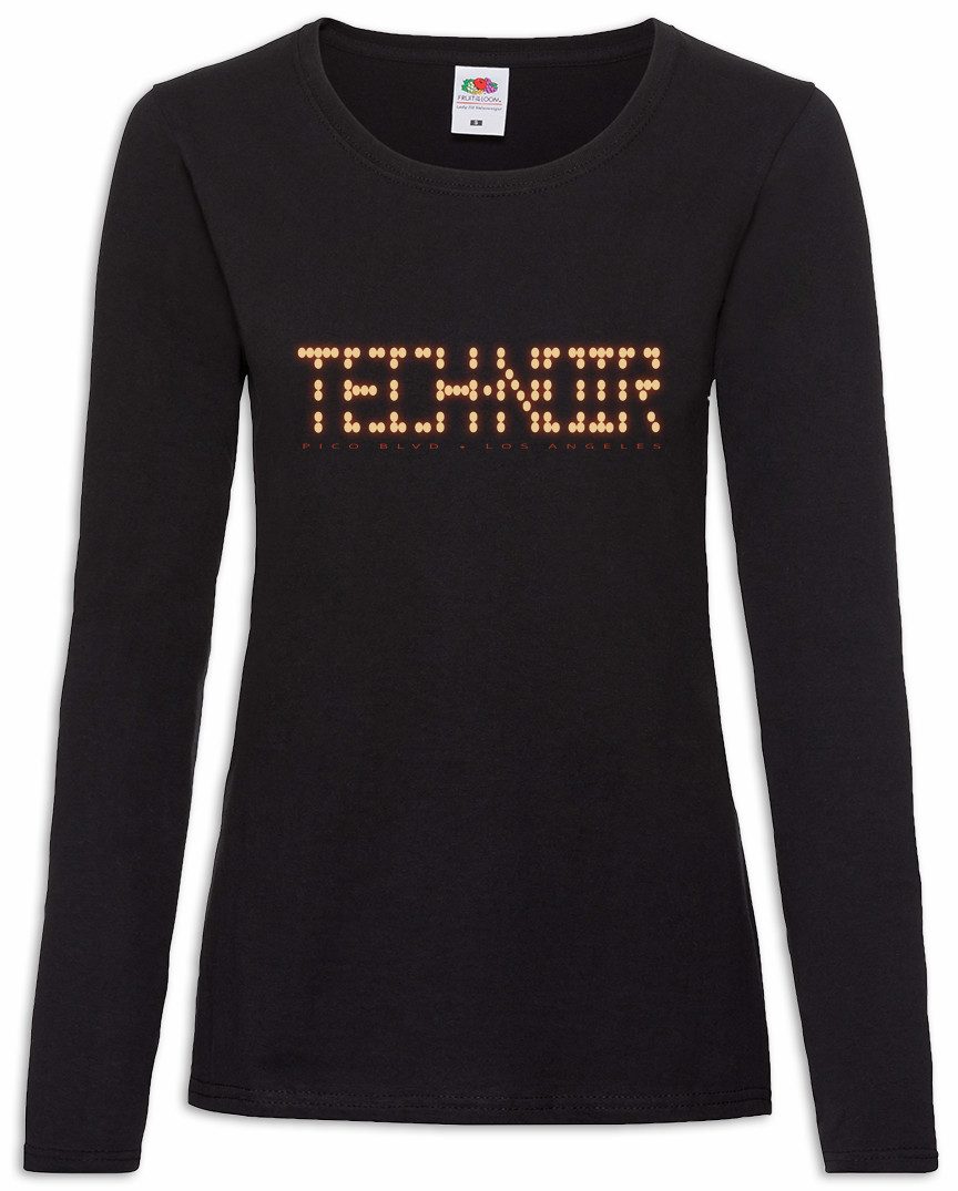 Urban Backwoods Langarmshirt Tech Noir Los Angeles Club Damen Langarmshirt Terminator Technoir (1-tlg) Cyber TV Movie T-800