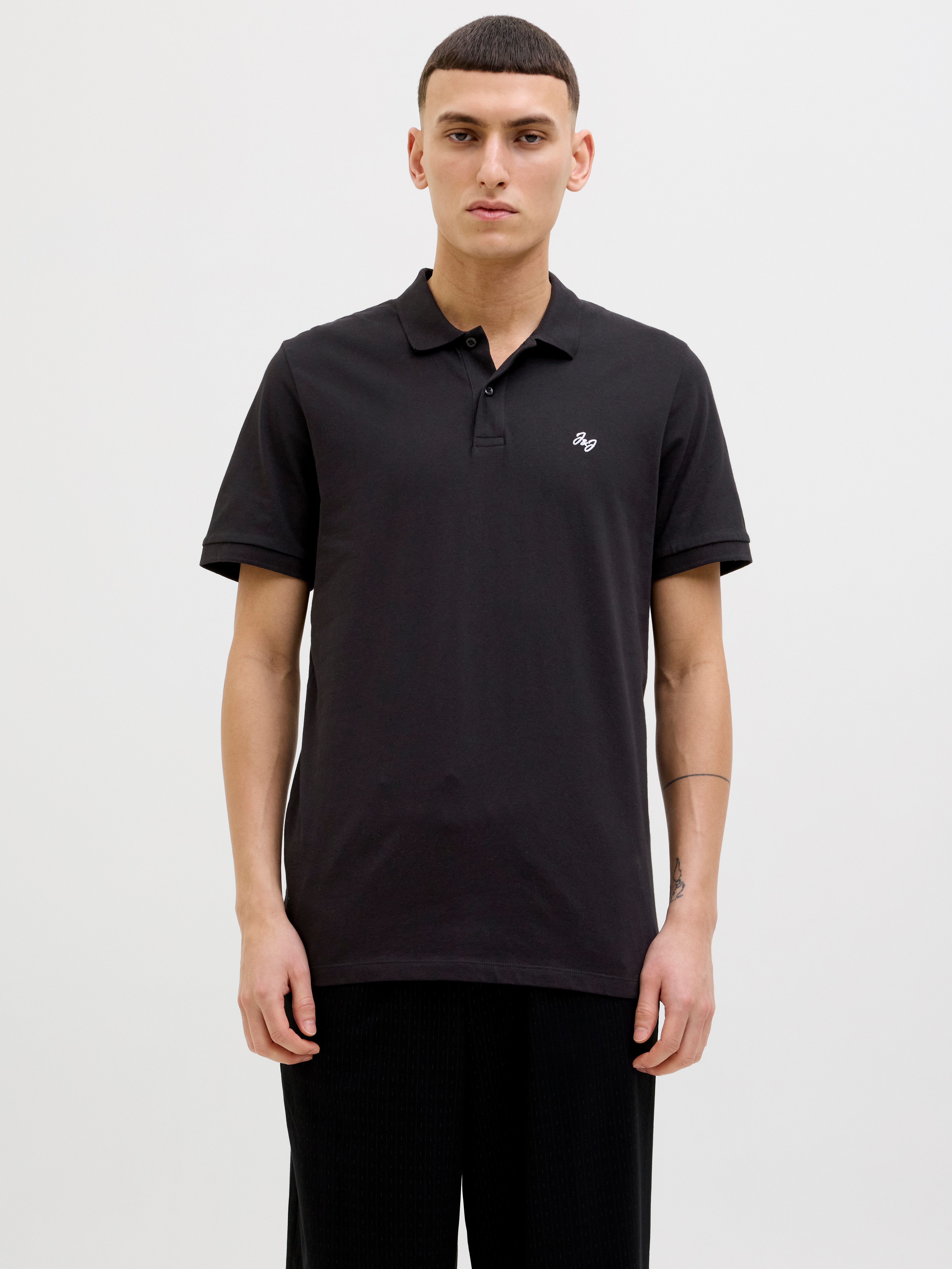 Jack & Jones Poloshirt JJEJERSEY LOGO POLO SS SN mit Logo Stickerei günstig online kaufen
