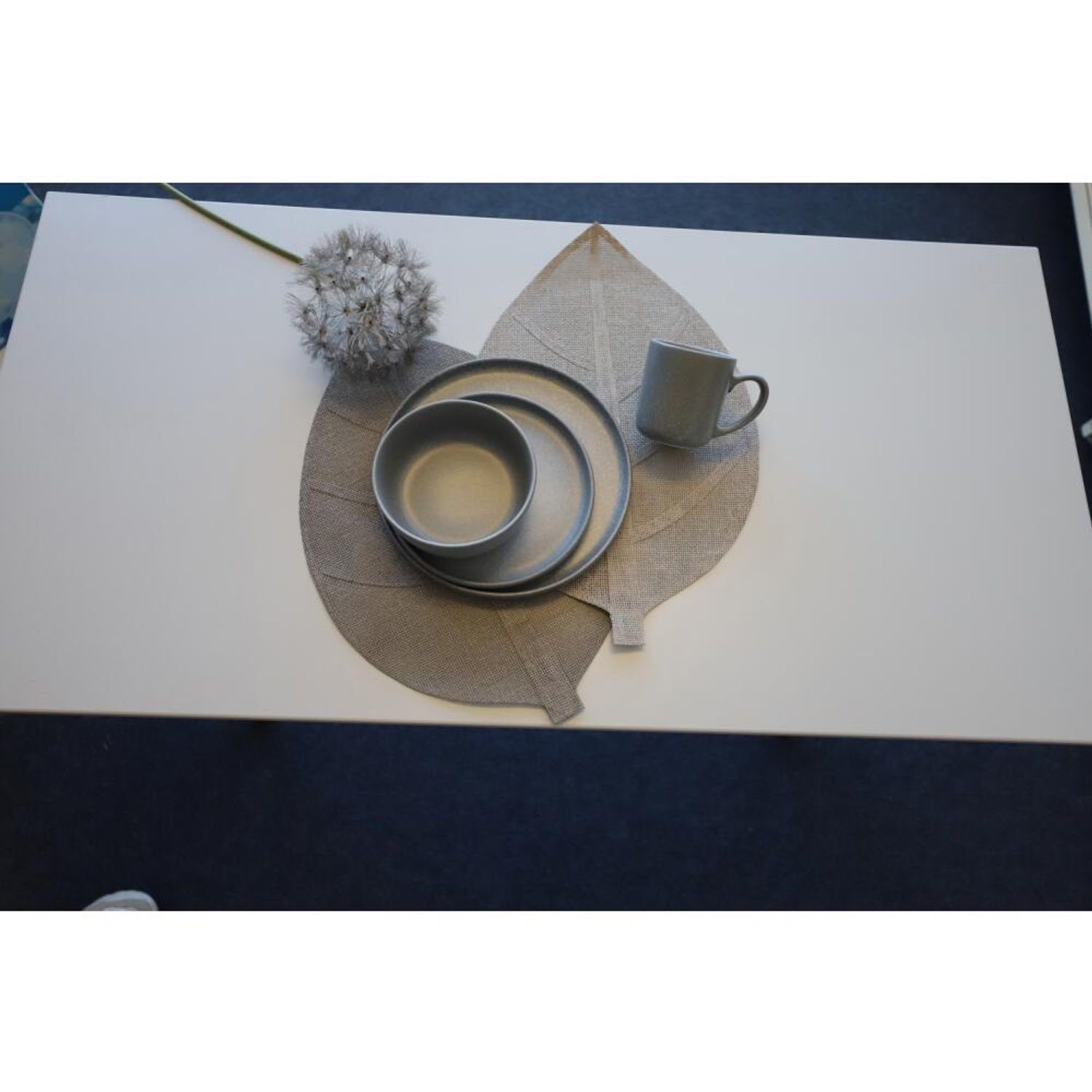 Untersetzer Teller Servierplatte 21,5cm Rund Dessertteller Keramik BURI 24x