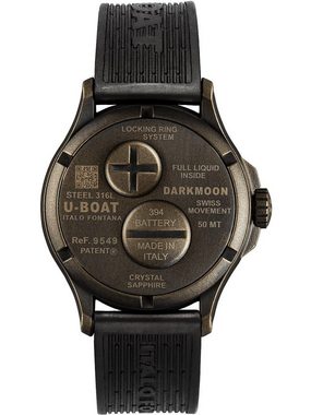 U-Boat Sportuhr U-Boat 9549 Darkmoon Brown Vintage Herrenuhr 40mm