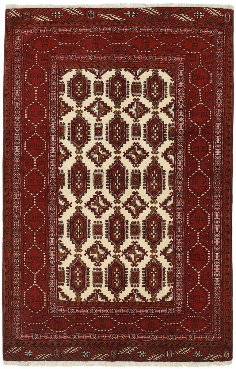 Orientteppich Turkaman 129x198 Handgeknüpfter Orientteppich / Perserteppich, Nain Trading, rechteckig, Höhe: 6 mm