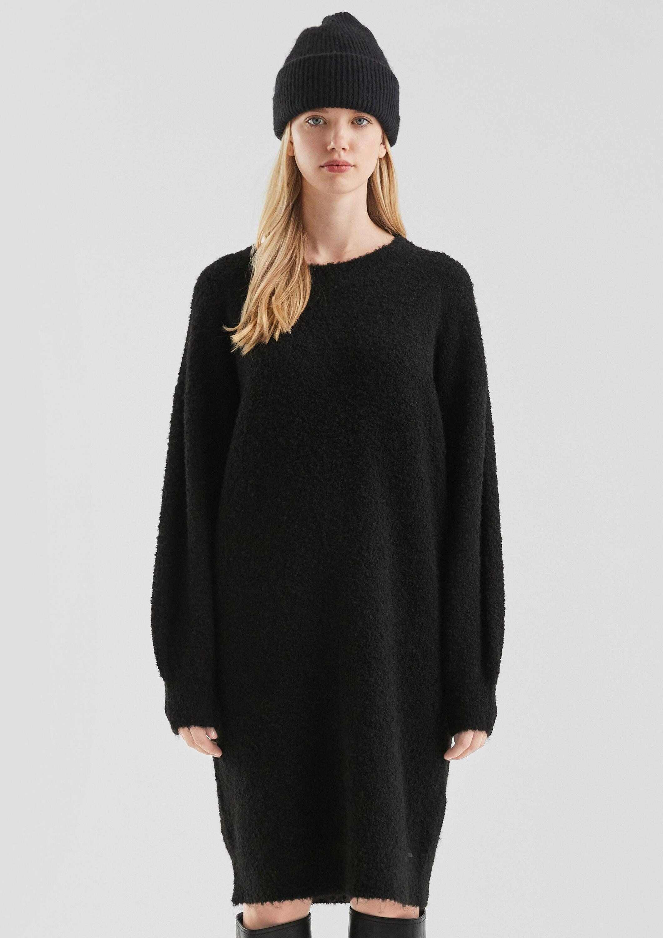 QS Midikleid Kleid Flauschiges Strickkleid günstig online kaufen