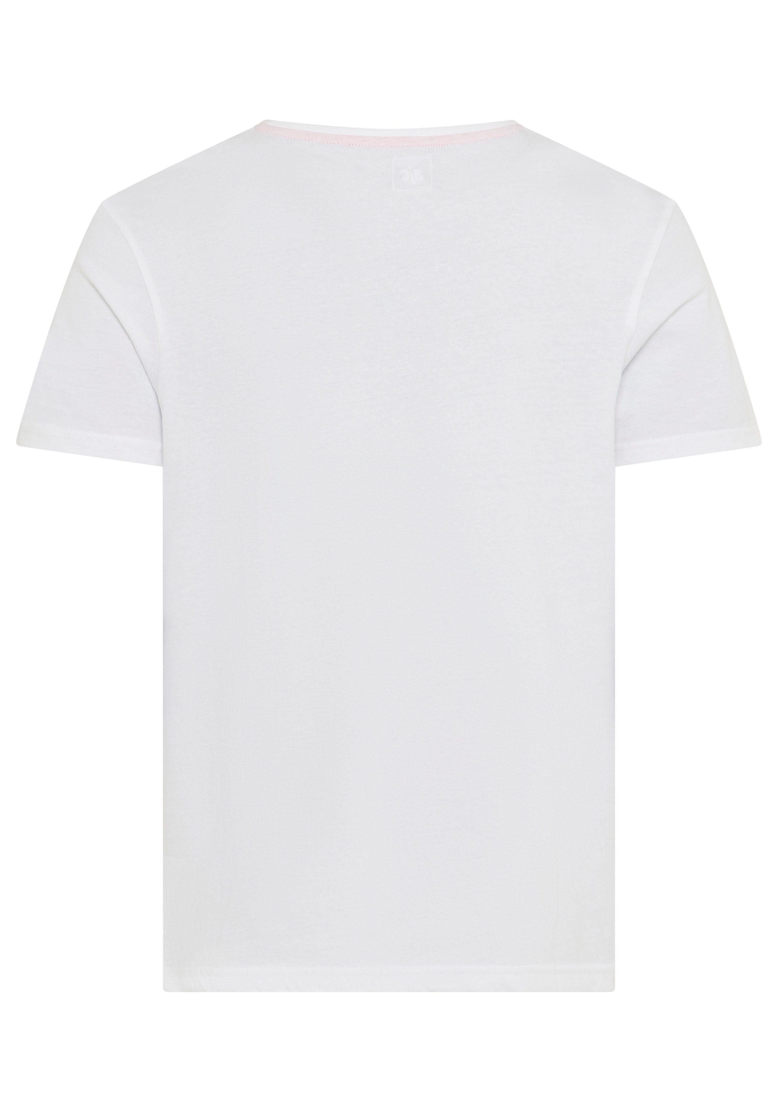 AJC T-Shirt Kurzarm, schmale Passform, im Vintage-Design