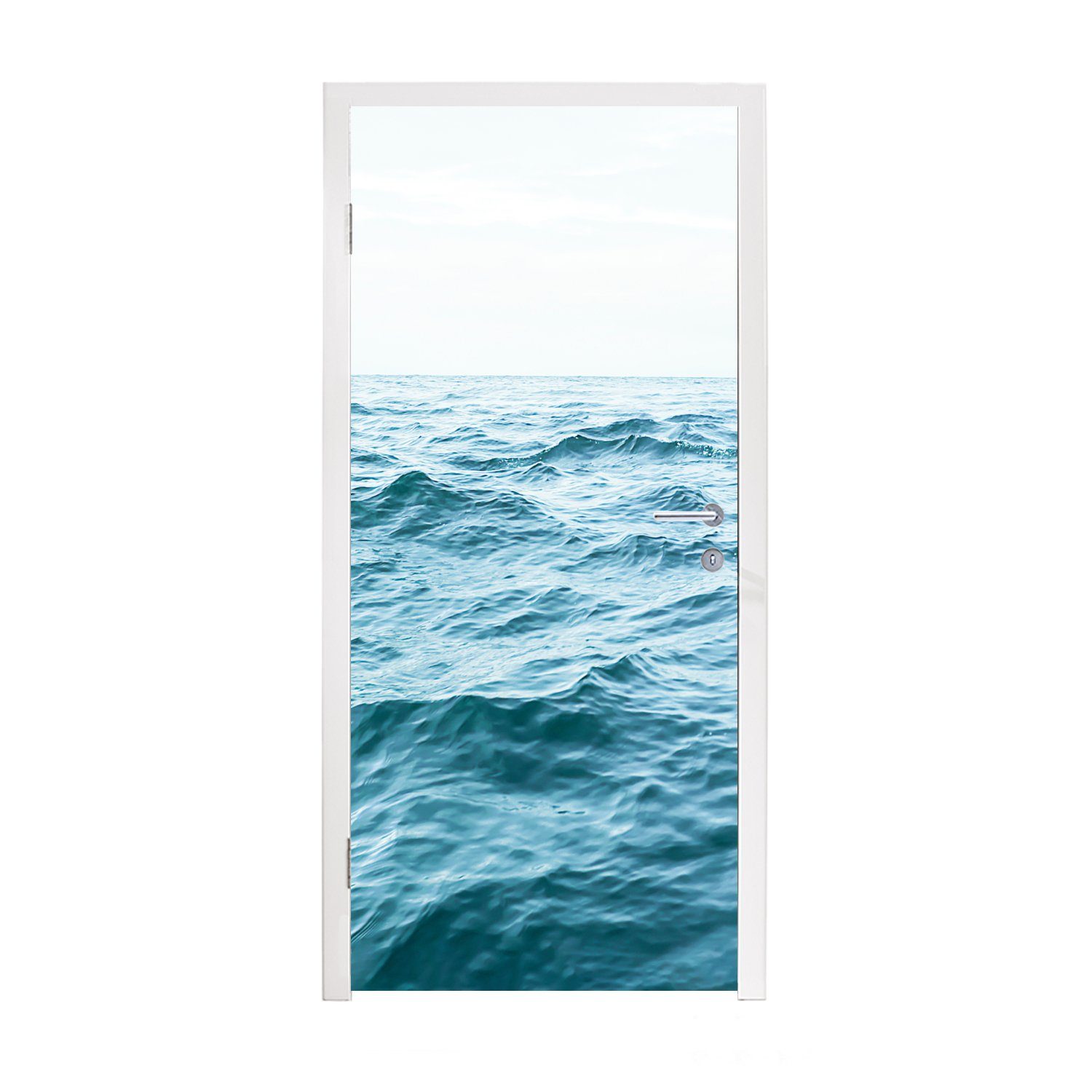 MuchoWow Türtapete Meer - Wasser - Natur - Ozean, Matt, bedruckt, (1 St), Fototapete für Tür, Türaufkleber, 75x205 cm