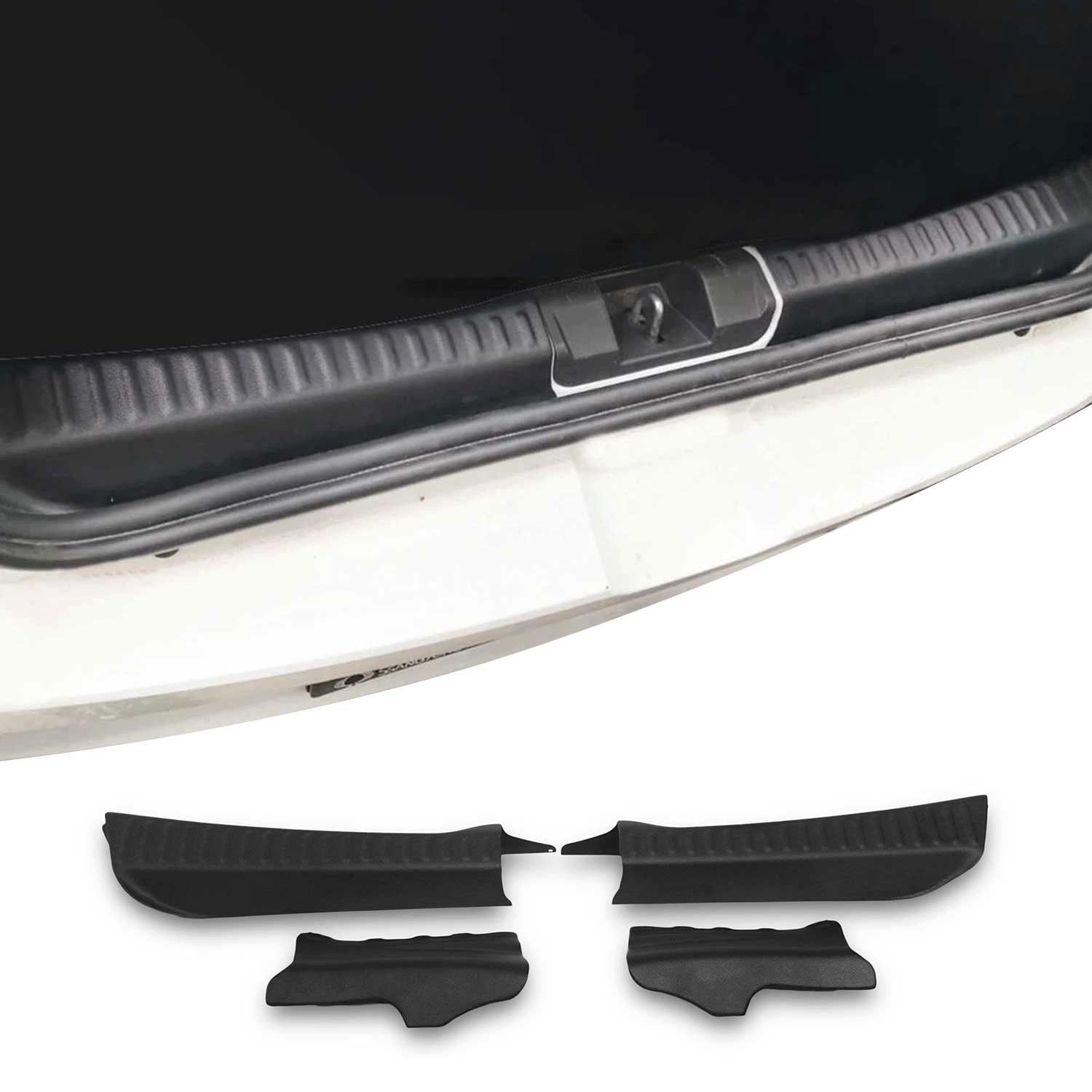 OMAC Ladekantenschutz Innen Ladekantenschutz für Dacia Sandero mk3 2021-25 ABS Schwarz 4tlg, Zubehör für Dacia Sandero 3 2021-2025, Langlebig,Einfache Reinigung,Einfache Installation,Rostbeständig
