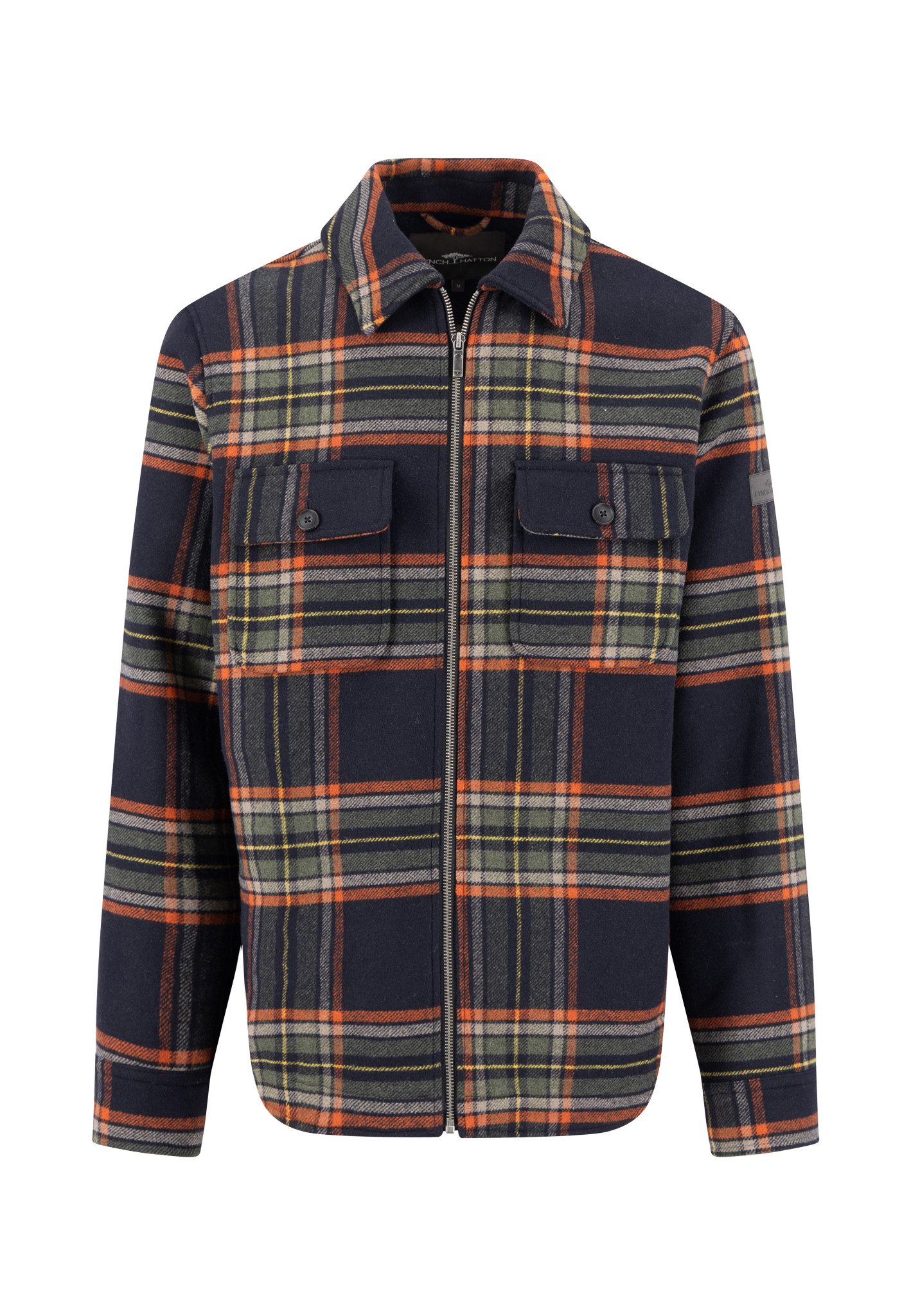 FYNCH-HATTON Outdoorjacke Wool check overshirt*RWS