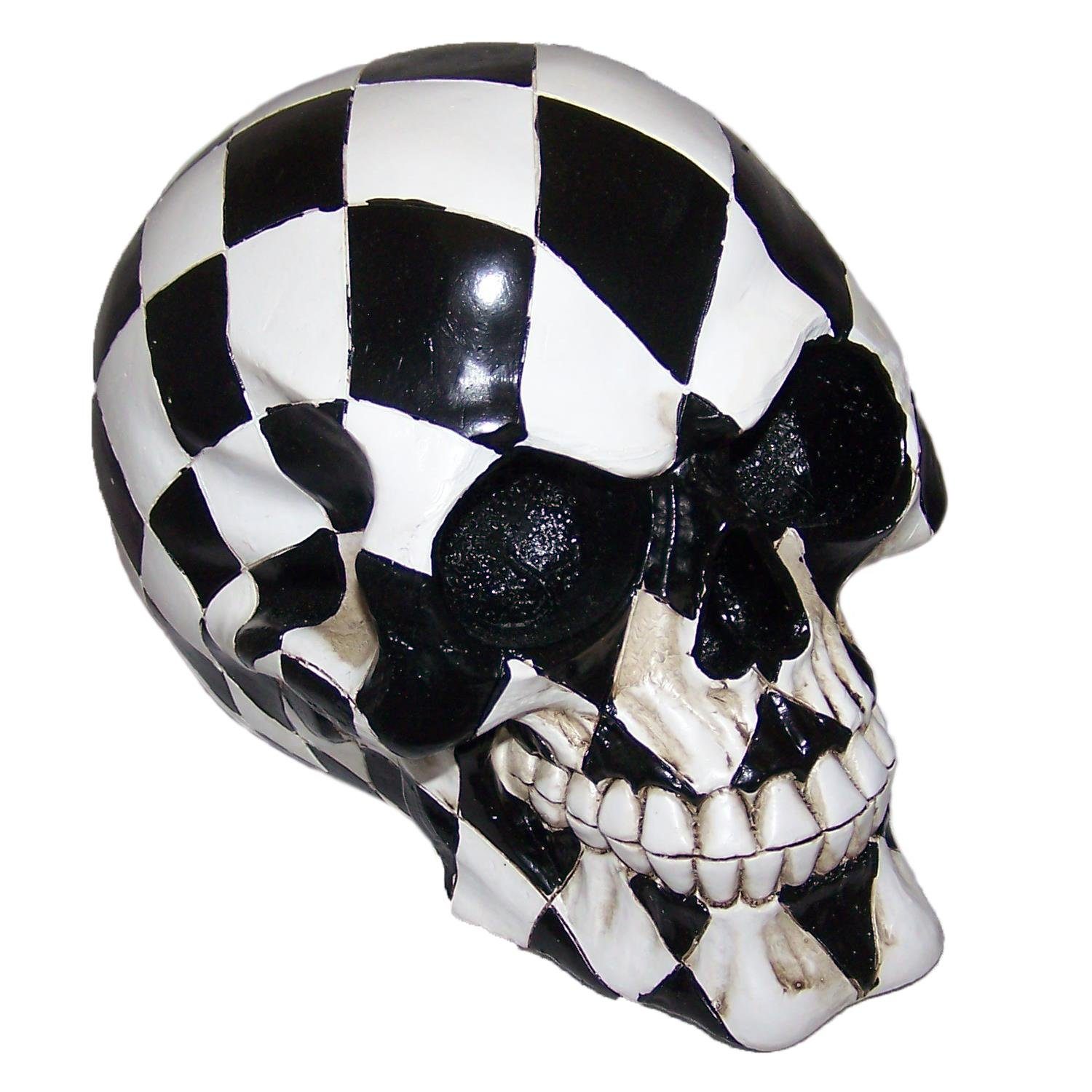 Dekofigur Deko-Schädel Chess Dekoration Schach, Totenkopf Skull PiWear