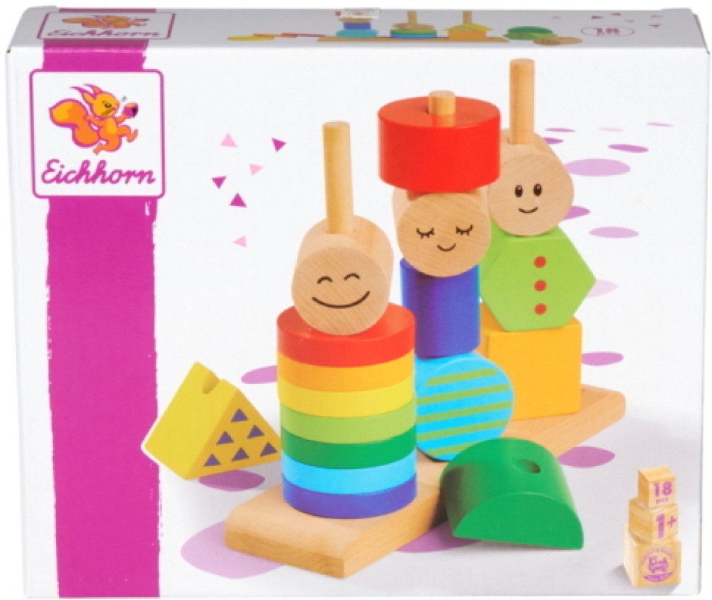 Eichhorn Steckspielzeug Kleinkindwelt Figuren Steckspiel 100003464