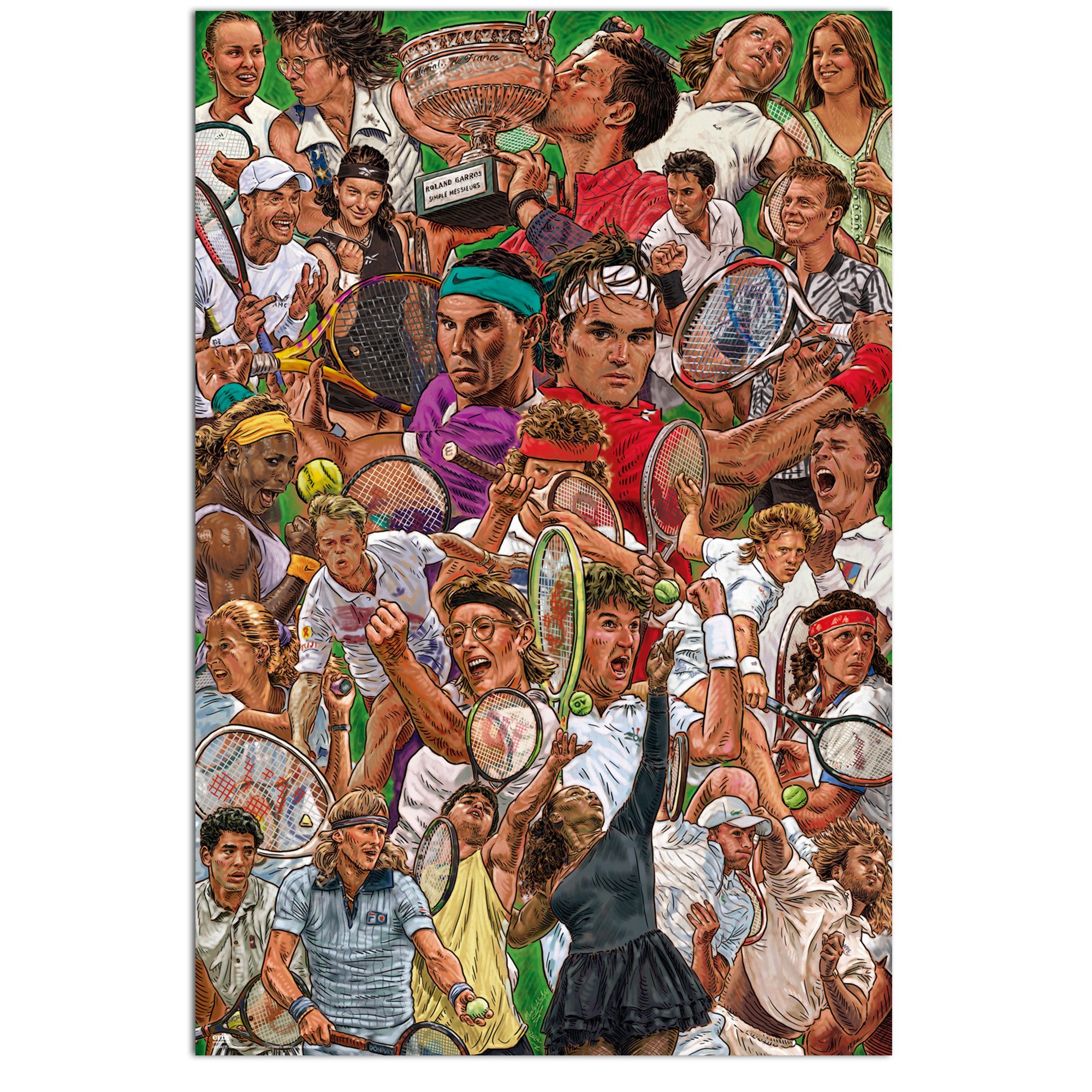 Grupo Erik Poster Tennis Legends Poster 61 x 91,5 cm