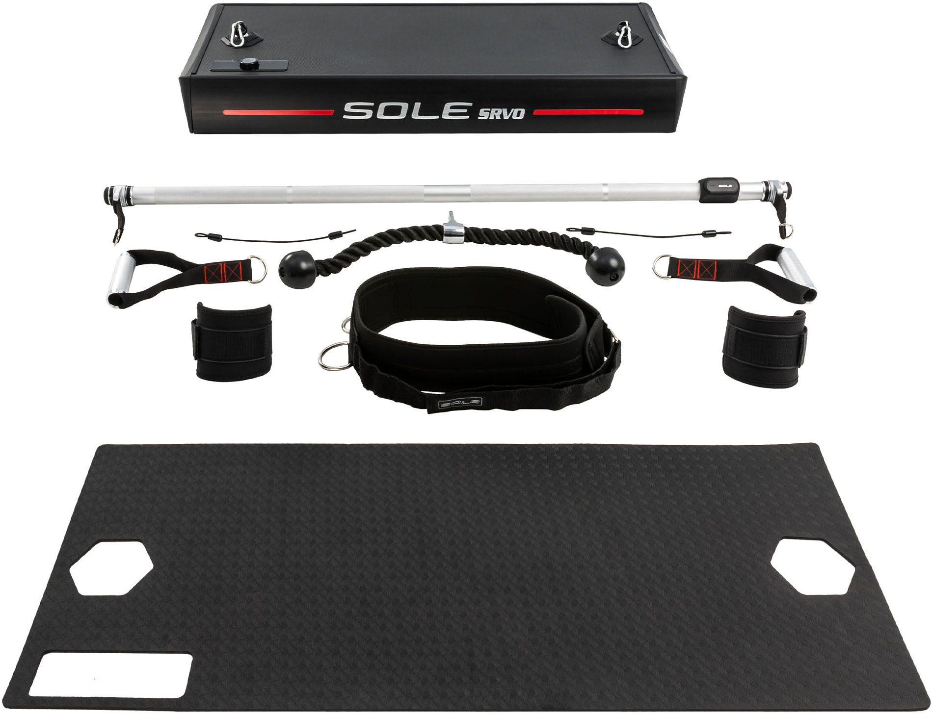 SOLE Fitness Kraftstation SRVO Basic All-in-one-Trainer, (Set), multifunktionale Fitnessstation, max. Trainingsgewicht 150 kg