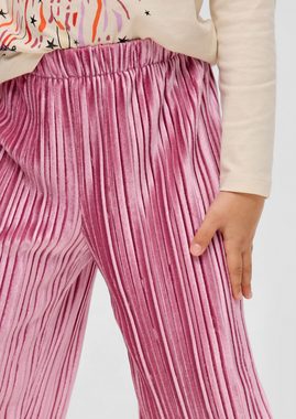 s.Oliver 7/8-Leggings Loose: Culotte aus plissiertem Samt