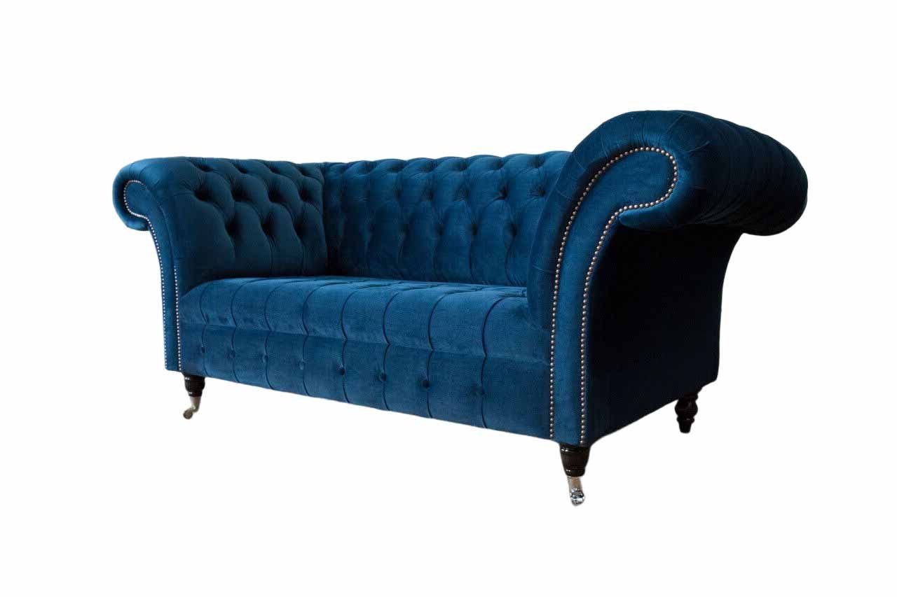 JVmoebel Chesterfield-Sofa, Chesterfield Sofa Klassisch Design Sofas Couch Textil Wohnzimmer