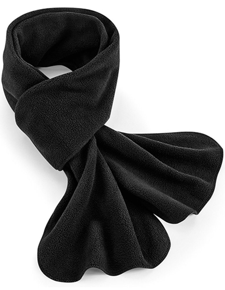 Modescout Stadler Fleeceschal Winter Schal Scarf, Recycelter Polyester, Ultra-Thermostoff Black