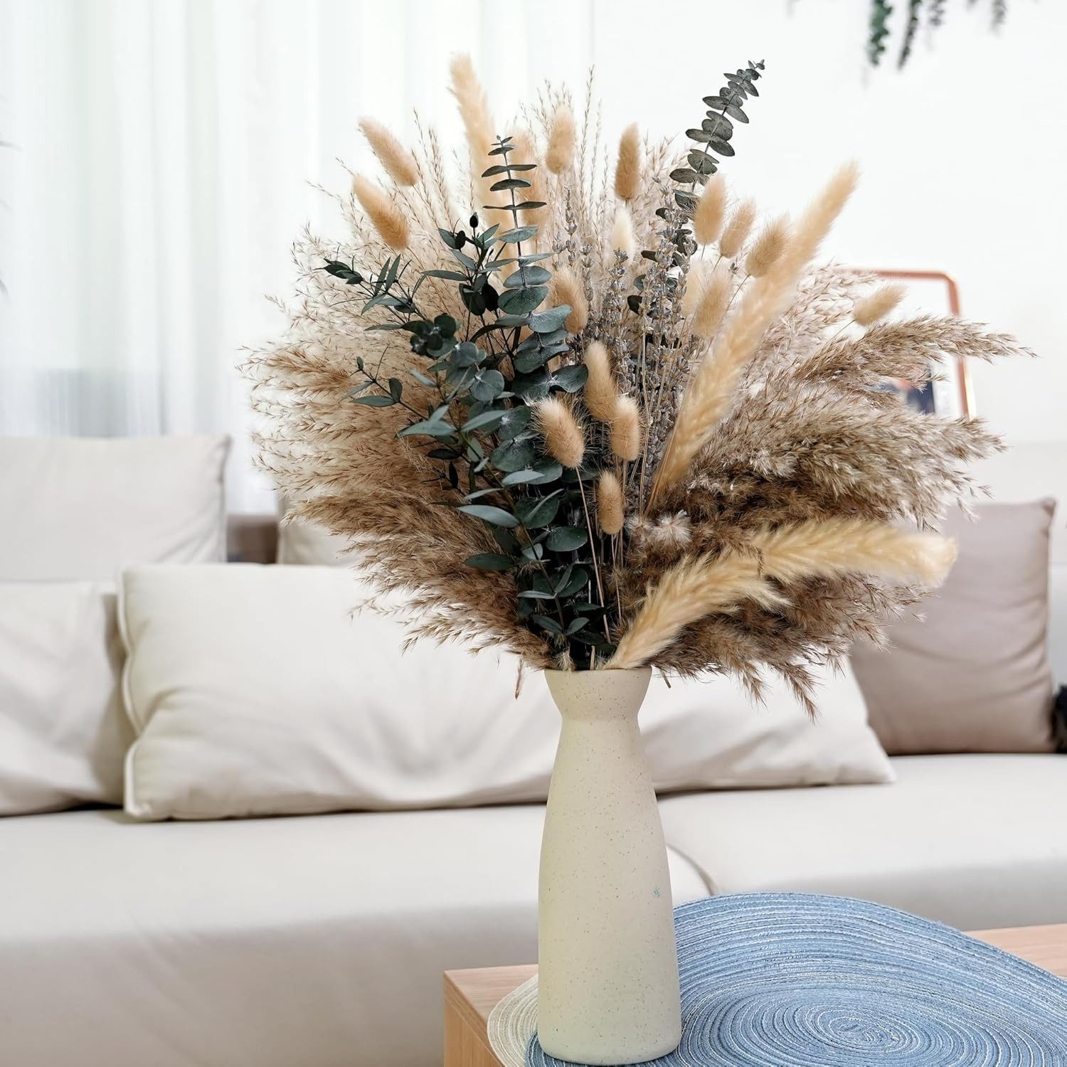 Trockenblume 63 Stück Pampasgras Trockenblumen Deko günstig online kaufen