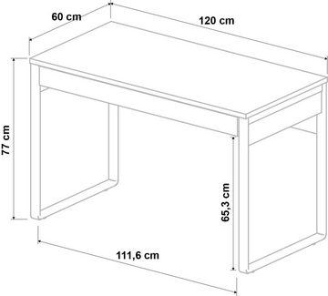 Swema Schreibtisch "Kassia" Schublade mit Soft-Close-Funktion, Breite 120