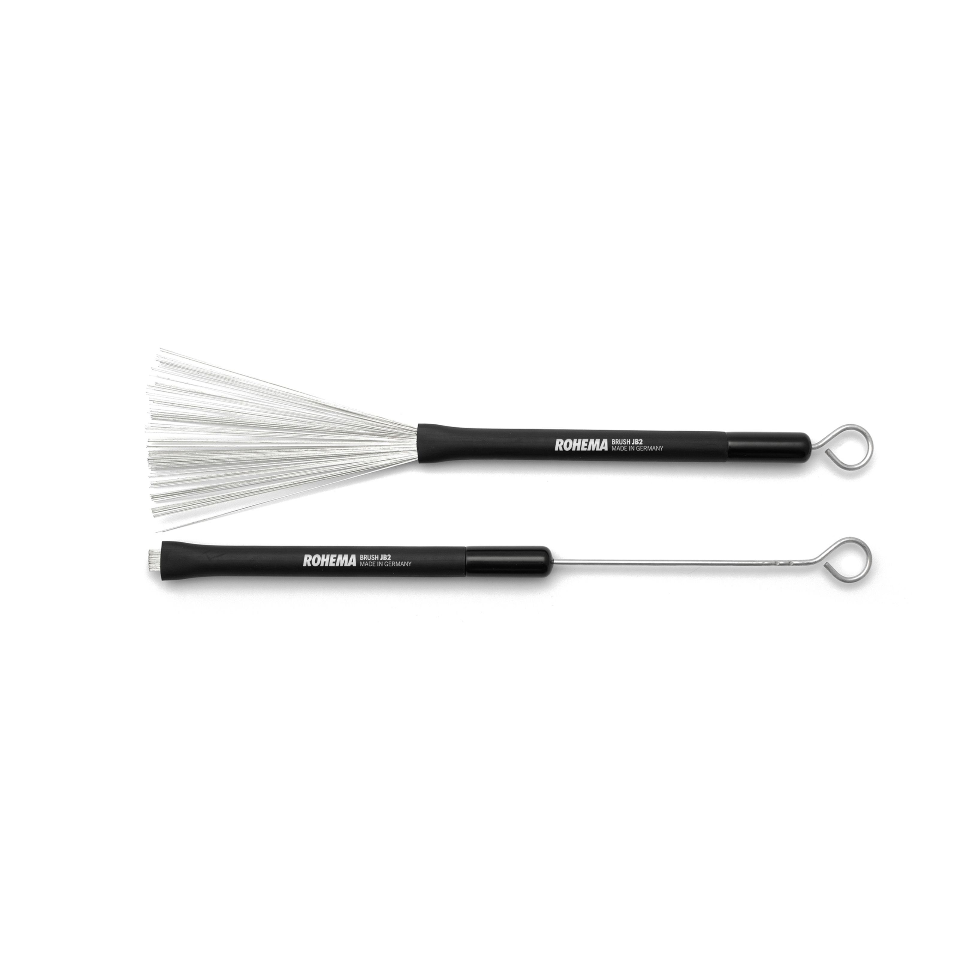 Rohema Jazzbesen (Jazzbesen JB 2 Metallborsten einziehbar, Sticks, Beater und Mallets, Jazz Besen), Jazzbesen JB 2, Metallborsten, einziehbar - Jazz Besen
