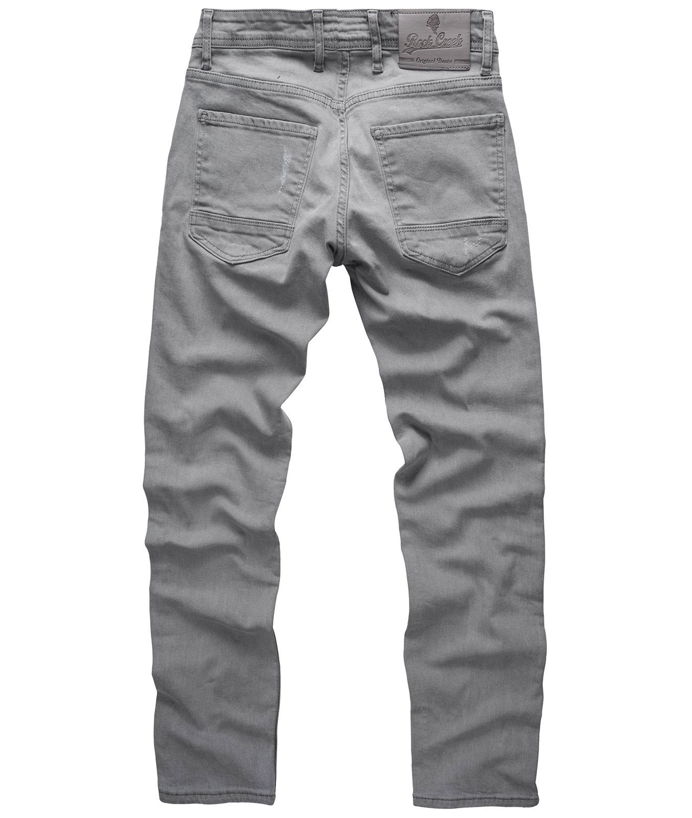 Rock Creek Regular-fit-Jeans Herren Jeans Regular Fit Grau RC-2097 – Bild 5 von 5