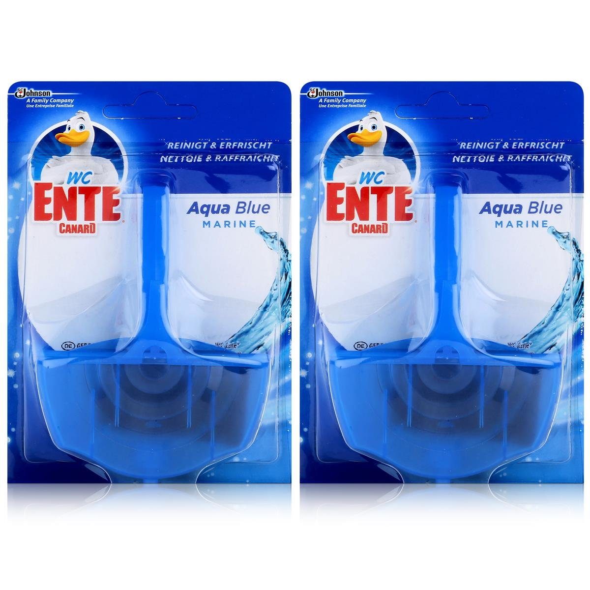 WC Ente Einhänger Aqua Blue 40g WC-Frische (2er Pack) WC-Reiniger