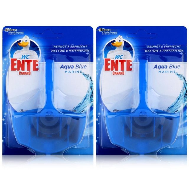 WC Ente WC Ente Einhänger Aqua Blue 40g WC-Frische (2er Pack) WC-Reiniger