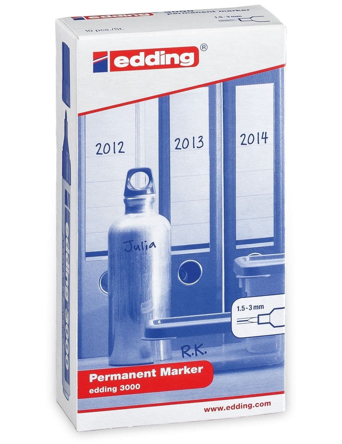 EDDING, mark. box e-3000/10 Bleistift edding 4-3000099, permanent
