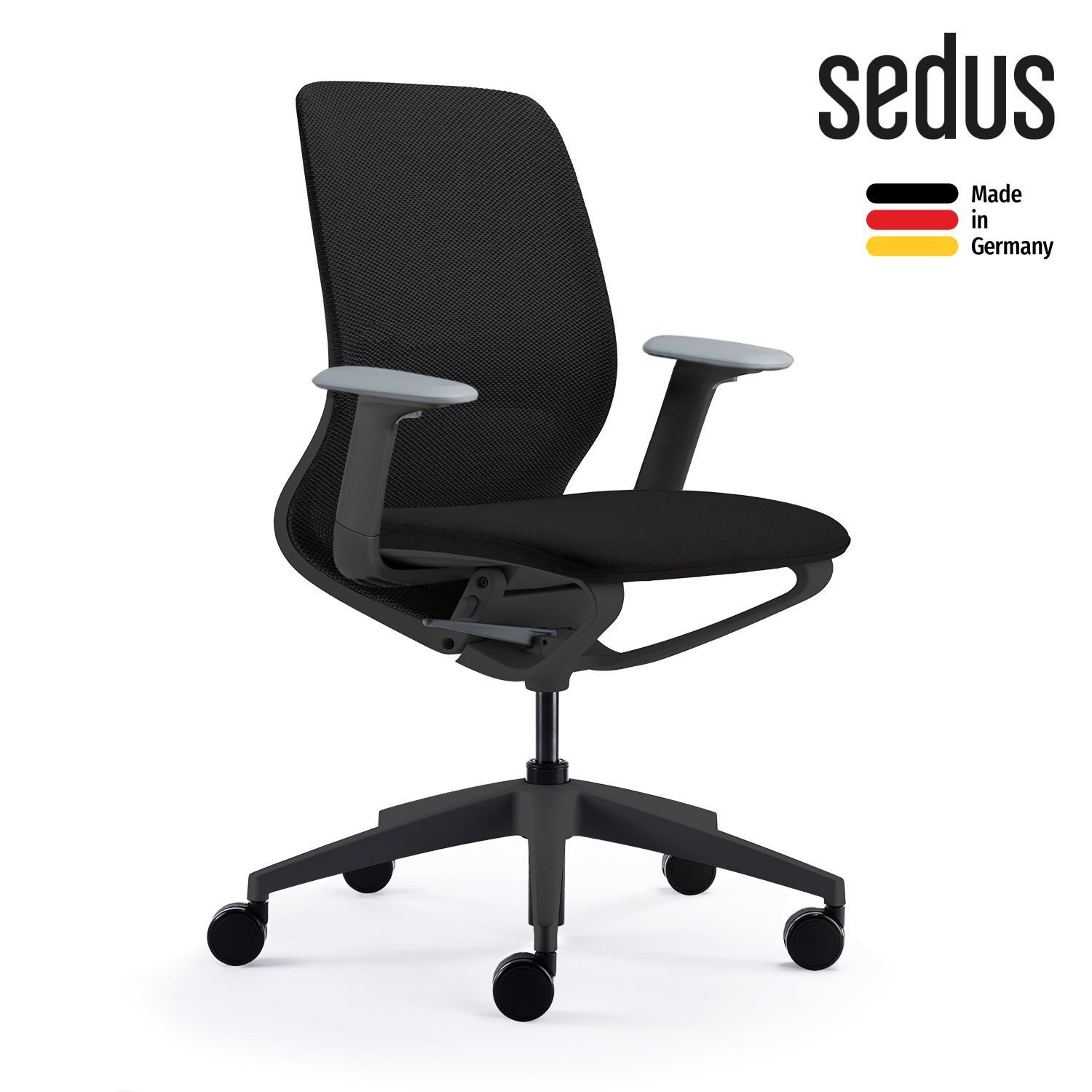 sedus Bürostuhl se:motion net (Made in Germany, 5 Jahre Garantie), Bürostuhl mit Synchronmechanik
