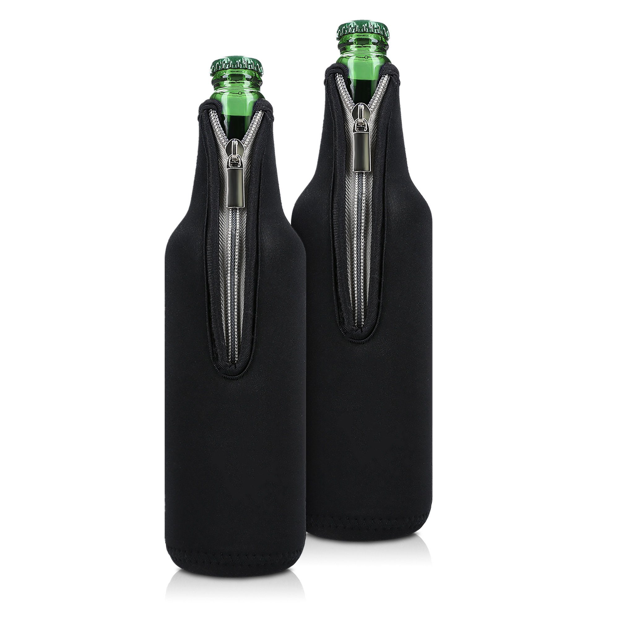 kwmobile Outdoor-Flaschenkühler 2x 330-500ml Flasche Flaschenkühler, für Bier und andere Getränke - aus isoliertem Neopren - Kühler